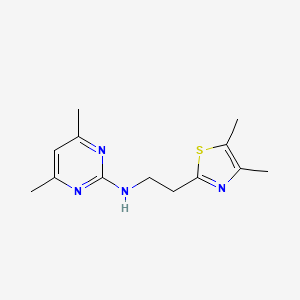 N-[2-(4,5-dimethyl-1,3-thiazol-2-yl)ethyl]-4,6-dimethylpyrimidin-2-amine