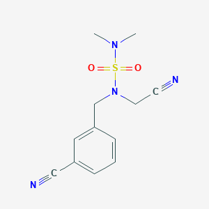 3-[[Cyanomethyl(dimethylsulfamoyl)amino]methyl]benzonitrile