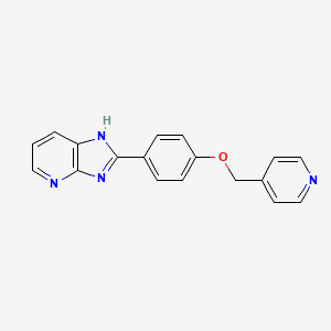 2-[4-(pyridin-4-ylmethoxy)phenyl]-1H-imidazo[4,5-b]pyridine