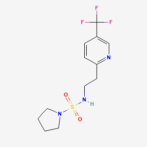 N-[2-[5-(trifluoromethyl)pyridin-2-yl]ethyl]pyrrolidine-1-sulfonamide