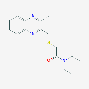 N,N-diethyl-2-[(3-methylquinoxalin-2-yl)methylsulfanyl]acetamide