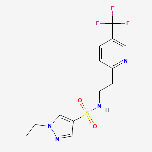 1-ethyl-N-[2-[5-(trifluoromethyl)pyridin-2-yl]ethyl]pyrazole-4-sulfonamide