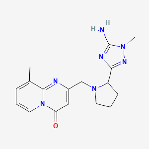 2-[[2-(5-Amino-1-methyl-1,2,4-triazol-3-yl)pyrrolidin-1-yl]methyl]-9-methylpyrido[1,2-a]pyrimidin-4-one