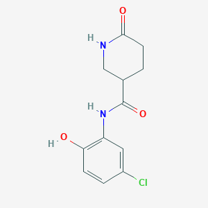 N-(5-chloro-2-hydroxyphenyl)-6-oxopiperidine-3-carboxamide