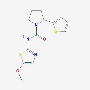 N-(5-methoxy-1,3-thiazol-2-yl)-2-thiophen-2-ylpyrrolidine-1-carboxamide