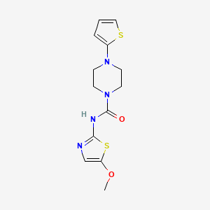 N-(5-methoxy-1,3-thiazol-2-yl)-4-thiophen-2-ylpiperazine-1-carboxamide