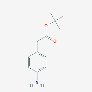 molecular formula C12H17NO2 B070534 Tert-butyl 2-(4-aminophenyl)acetate CAS No. 174579-31-8