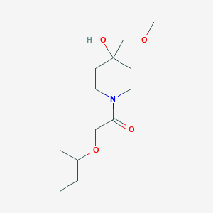 2-Butan-2-yloxy-1-[4-hydroxy-4-(methoxymethyl)piperidin-1-yl]ethanone