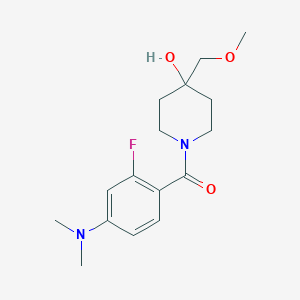 [4-(Dimethylamino)-2-fluorophenyl]-[4-hydroxy-4-(methoxymethyl)piperidin-1-yl]methanone