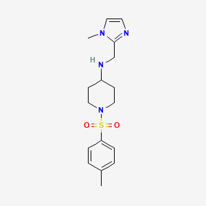 N-[(1-methylimidazol-2-yl)methyl]-1-(4-methylphenyl)sulfonylpiperidin-4-amine