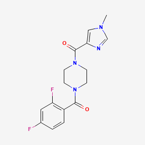 (2,4-Difluorophenyl)-[4-(1-methylimidazole-4-carbonyl)piperazin-1-yl]methanone