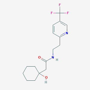 2-(1-hydroxycyclohexyl)-N-[2-[5-(trifluoromethyl)pyridin-2-yl]ethyl]acetamide