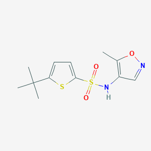 5-tert-butyl-N-(5-methyl-1,2-oxazol-4-yl)thiophene-2-sulfonamide