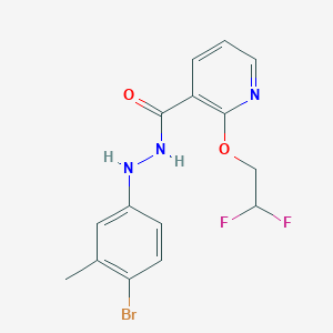 N'-(4-bromo-3-methylphenyl)-2-(2,2-difluoroethoxy)pyridine-3-carbohydrazide