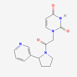 1-[2-Oxo-2-(2-pyridin-3-ylpyrrolidin-1-yl)ethyl]pyrimidine-2,4-dione