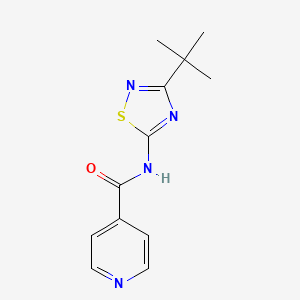 N-(3-tert-butyl-1,2,4-thiadiazol-5-yl)pyridine-4-carboxamide