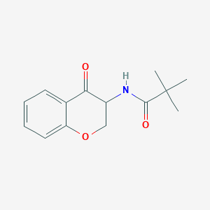 2,2-dimethyl-N-(4-oxo-2,3-dihydrochromen-3-yl)propanamide