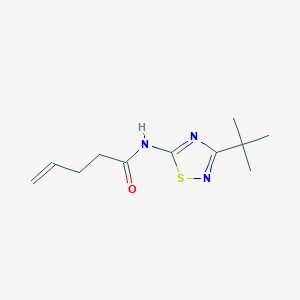 N-(3-tert-butyl-1,2,4-thiadiazol-5-yl)pent-4-enamide