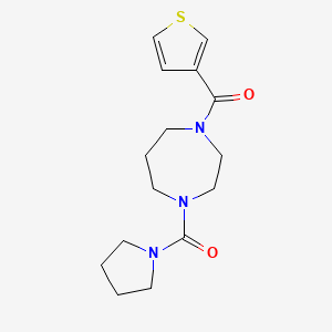 [4-(Pyrrolidine-1-carbonyl)-1,4-diazepan-1-yl]-thiophen-3-ylmethanone