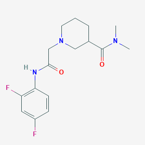 1-[2-(2,4-difluoroanilino)-2-oxoethyl]-N,N-dimethylpiperidine-3-carboxamide