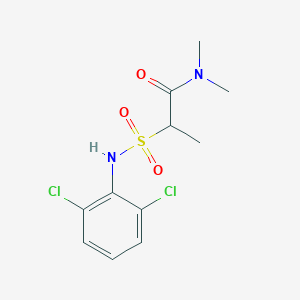 2-[(2,6-dichlorophenyl)sulfamoyl]-N,N-dimethylpropanamide