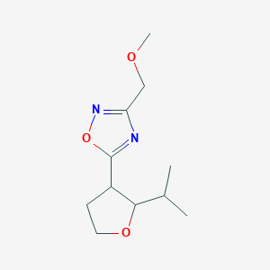 3-(Methoxymethyl)-5-(2-propan-2-yloxolan-3-yl)-1,2,4-oxadiazole