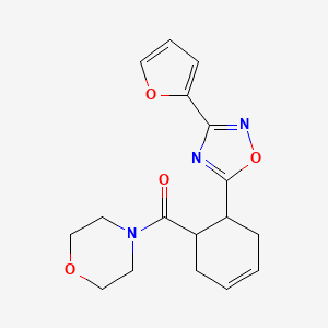 [6-[3-(Furan-2-yl)-1,2,4-oxadiazol-5-yl]cyclohex-3-en-1-yl]-morpholin-4-ylmethanone