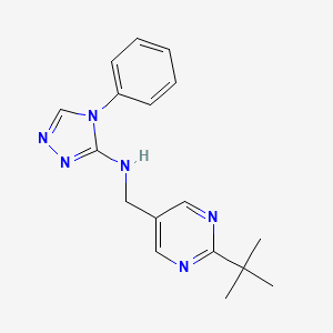 N-[(2-tert-butylpyrimidin-5-yl)methyl]-4-phenyl-1,2,4-triazol-3-amine