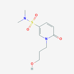 1-(3-hydroxypropyl)-N,N-dimethyl-6-oxopyridine-3-sulfonamide