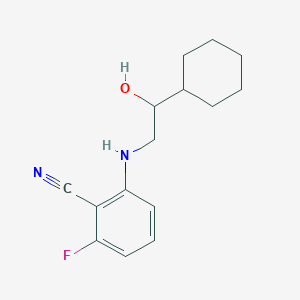 2-[(2-Cyclohexyl-2-hydroxyethyl)amino]-6-fluorobenzonitrile