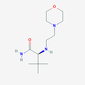 (2S)-3,3-dimethyl-2-(2-morpholin-4-ylethylamino)butanamide