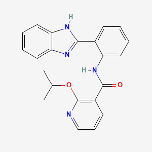 N-[2-(1H-benzimidazol-2-yl)phenyl]-2-propan-2-yloxypyridine-3-carboxamide