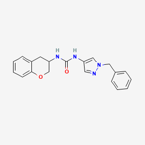 1-(1-benzylpyrazol-4-yl)-3-(3,4-dihydro-2H-chromen-3-yl)urea