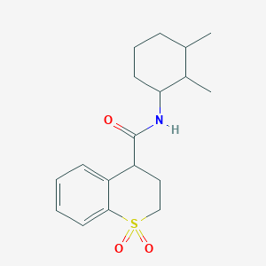 N-(2,3-dimethylcyclohexyl)-1,1-dioxo-3,4-dihydro-2H-thiochromene-4-carboxamide