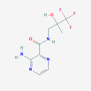 3-amino-N-(3,3,3-trifluoro-2-hydroxy-2-methylpropyl)pyrazine-2-carboxamide