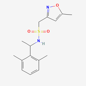 N-[1-(2,6-dimethylphenyl)ethyl]-1-(5-methyl-1,2-oxazol-3-yl)methanesulfonamide