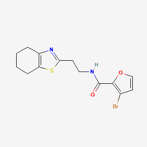 molecular formula C14H15BrN2O2S B7054027 3-bromo-N-[2-(4,5,6,7-tetrahydro-1,3-benzothiazol-2-yl)ethyl]furan-2-carboxamide 