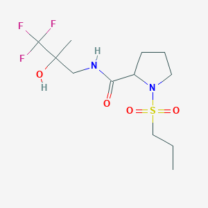 1-propylsulfonyl-N-(3,3,3-trifluoro-2-hydroxy-2-methylpropyl)pyrrolidine-2-carboxamide