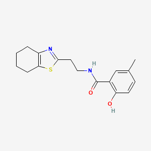 2-hydroxy-5-methyl-N-[2-(4,5,6,7-tetrahydro-1,3-benzothiazol-2-yl)ethyl]benzamide