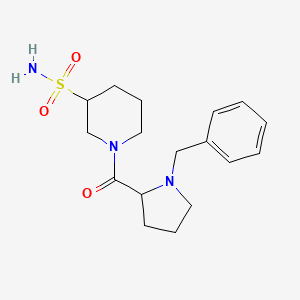 1-(1-Benzylpyrrolidine-2-carbonyl)piperidine-3-sulfonamide