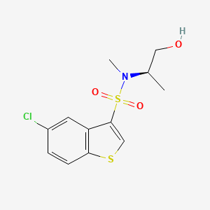 5-chloro-N-[(2R)-1-hydroxypropan-2-yl]-N-methyl-1-benzothiophene-3-sulfonamide