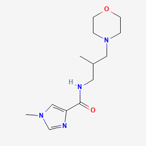 1-methyl-N-(2-methyl-3-morpholin-4-ylpropyl)imidazole-4-carboxamide