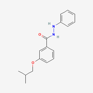 molecular formula C17H20N2O2 B7054145 3-(2-methylpropoxy)-N'-phenylbenzohydrazide 