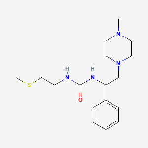 1-[2-(4-Methylpiperazin-1-yl)-1-phenylethyl]-3-(2-methylsulfanylethyl)urea