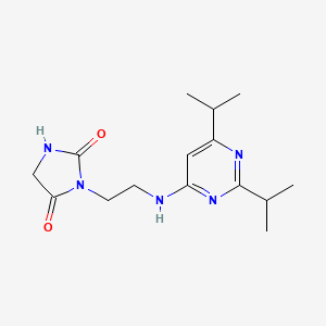 3-[2-[[2,6-Di(propan-2-yl)pyrimidin-4-yl]amino]ethyl]imidazolidine-2,4-dione