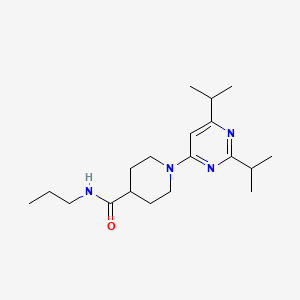 1-[2,6-di(propan-2-yl)pyrimidin-4-yl]-N-propylpiperidine-4-carboxamide