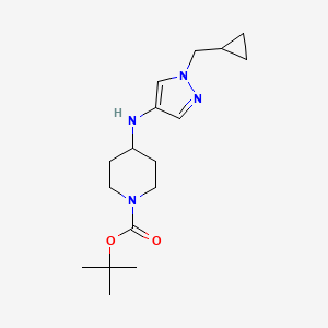 Tert-butyl 4-[[1-(cyclopropylmethyl)pyrazol-4-yl]amino]piperidine-1-carboxylate