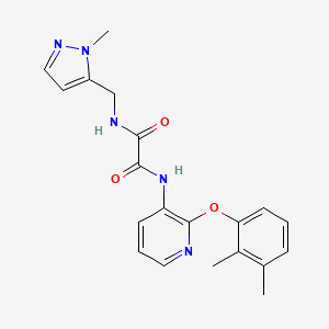 N'-[2-(2,3-dimethylphenoxy)pyridin-3-yl]-N-[(2-methylpyrazol-3-yl)methyl]oxamide