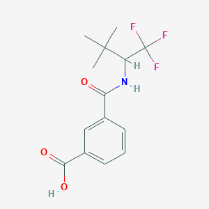 3-[(1,1,1-Trifluoro-3,3-dimethylbutan-2-yl)carbamoyl]benzoic acid