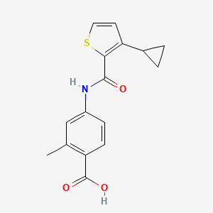 4-[(3-Cyclopropylthiophene-2-carbonyl)amino]-2-methylbenzoic acid